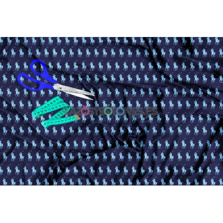 ¡PREVENTA! Tela Polo RL Marino/Azul - 150cm/ancho