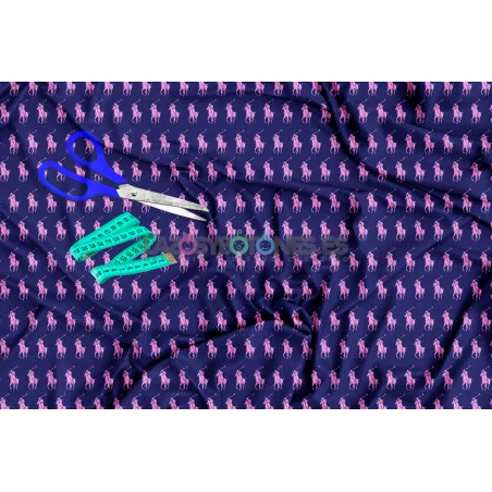 ¡PREVENTA! Tela Polo RL Marino/Rosa - 150cm/ancho