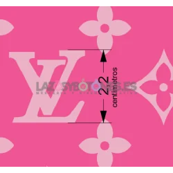 Tela LV Fucsia - 150cm/ancho 2