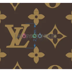 ¡PREVENTA! Tela LV Marrón/Camel - 150cm/ancho 2