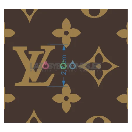 ¡PREVENTA! Tela LV Marrón/Camel - 150cm/ancho