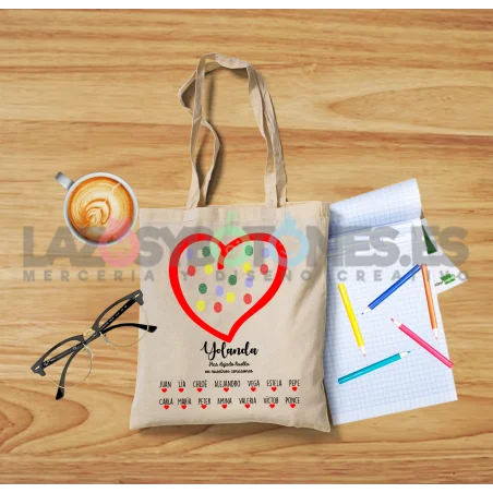 BOLSA PERSONALIZADA PROFESORES - CORAZÓN