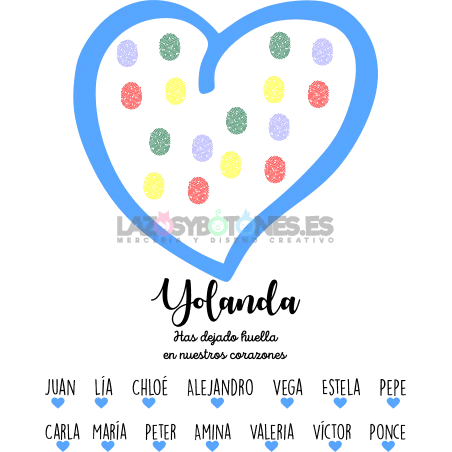 BOLSA PERSONALIZADA PROFESORES - CORAZÓN