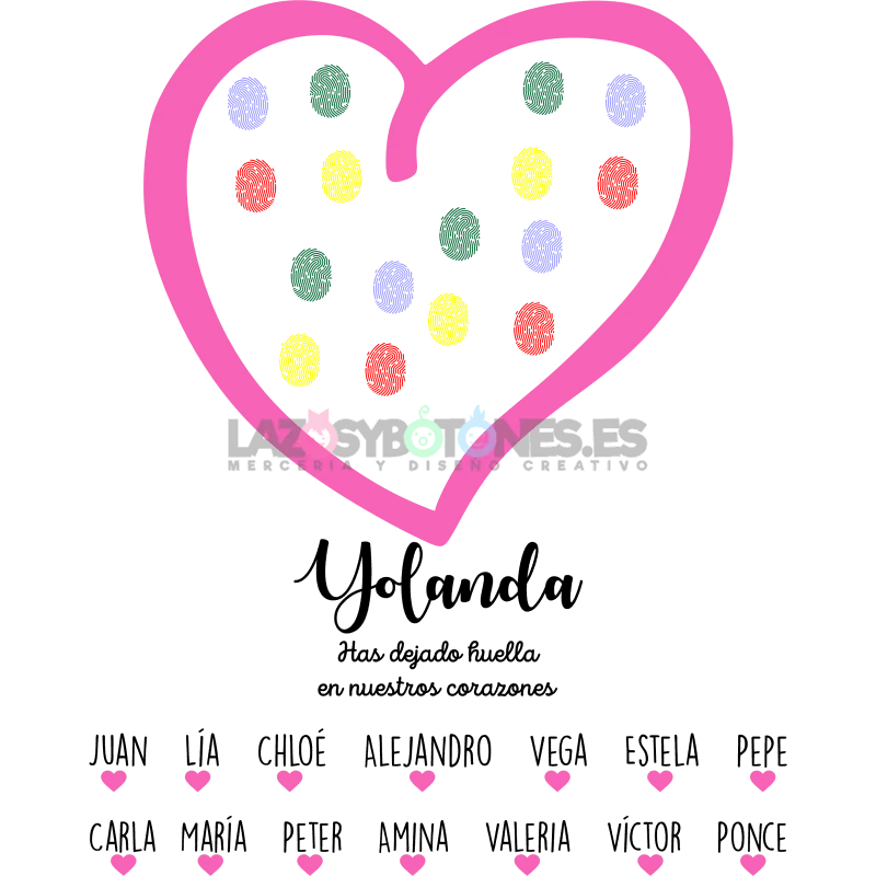 BOLSA PERSONALIZADA PROFESORES - CORAZÓN