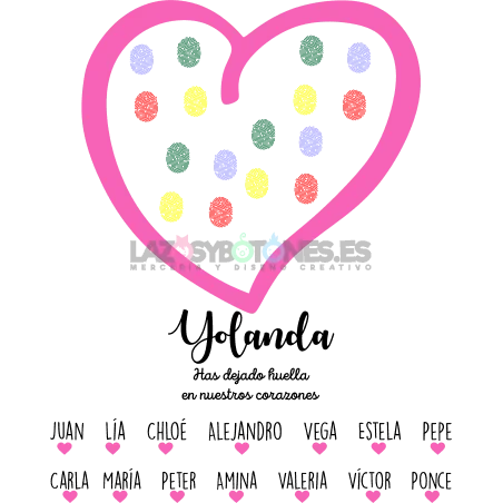 BOLSA PERSONALIZADA PROFESORES - CORAZÓN