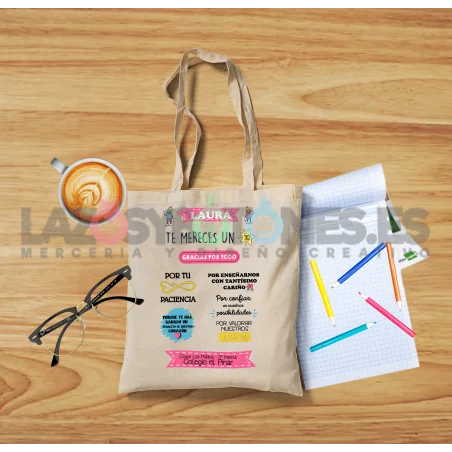 BOLSA PERSONALIZADA PROFESORES - PACIENCIA