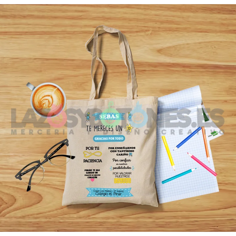 BOLSA PERSONALIZADA PROFESORES - PACIENCIA