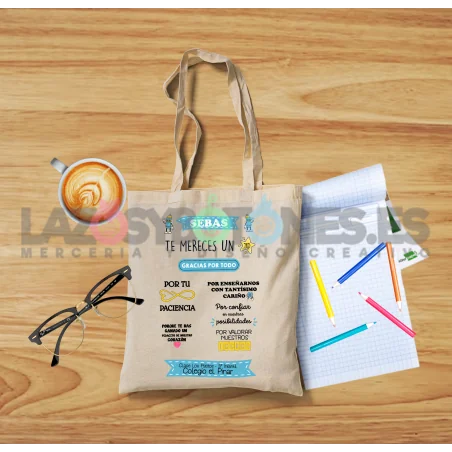 BOLSA PERSONALIZADA PROFESORES - PACIENCIA