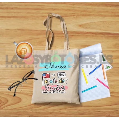 BOLSA PERSONALIZADA PROFESORES - PROFE DE INGLÉS
