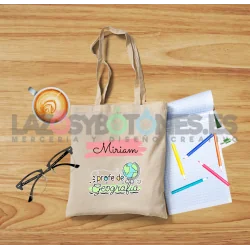 BOLSA PERSONALIZADA PROFESORES - PROFE DE GEOGRAFÍA