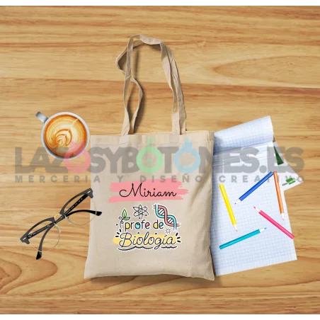 BOLSA PERSONALIZADA PROFESORES - PROFE DE BIOLOGÍA