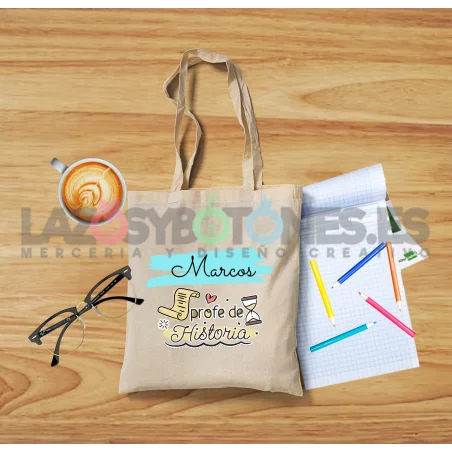 BOLSA PERSONALIZADA PROFESORES - PROFE DE HISTORIA