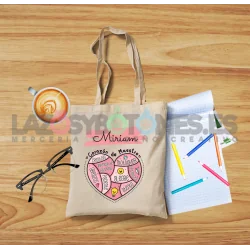 BOLSA PERSONALIZADA PROFESORES - CORAZÓN DE MAESTRO