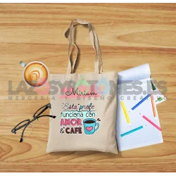 BOLSA PERSONALIZADA PROFESORES - CAFÉ