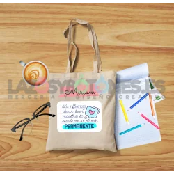BOLSA PERSONALIZADA PROFESORES - CORAZÓN PERMANENTE