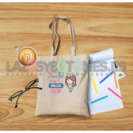 BOLSA PERSONALIZADA PROFESORES - EL MEJOR ERES TÚ