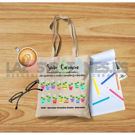 BOLSA PERSONALIZADA PROFESORES - PROFE MACETAS