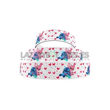 Cinta STITCH CORAZONES 25mm
