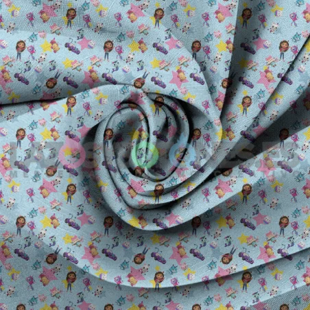 Tela Gabby's Dollhouse - 150cm/ancho