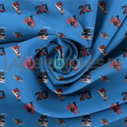 Tela Nike Jordan Azul - 150cm/ancho