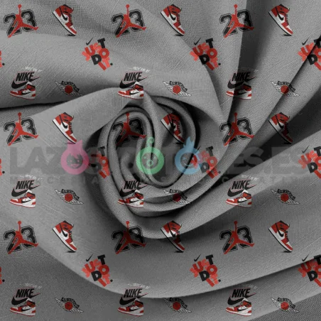Tela Nike Jordan Gris - 150cm/ancho