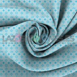 ¡PREVENTA! Tela Barbie Ken Logo Azul - 150cm/ancho