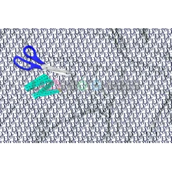 Tela Dior Blanco/marino - 150cm/ancho