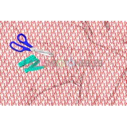 Tela Dior Blanco/rojo - 150cm/ancho