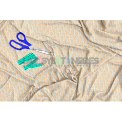 Tela Dior Camel/azul - 150cm/ancho