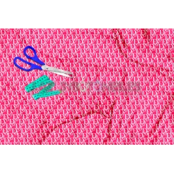 Tela Dior Fucsia/blanco - 150cm/ancho