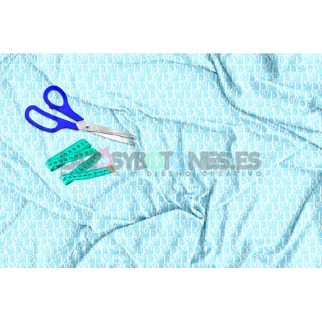 Tela Dior Azul/blanco - 150cm/ancho