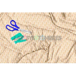 Tela Dior Camel/blanco - 150cm/ancho