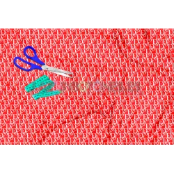 Tela Dior Rojo/blanco - 150cm/ancho