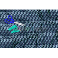 Tela Dior Agua / Marino - 150cm/ancho