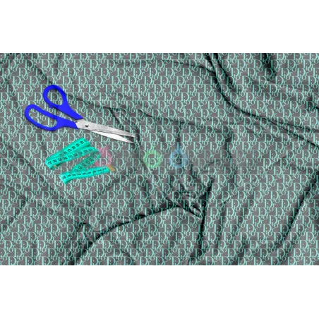 Tela Dior Agua / Gris - 150cm/ancho