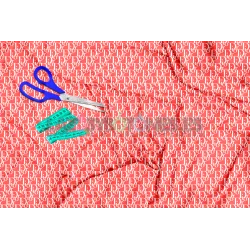 Tela Dior Blanco / Coral - 150cm/ancho