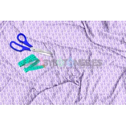 Tela Dior Blanco / Lila - 150cm/ancho