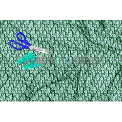 Tela Dior Marino / Verde - 150cm/ancho