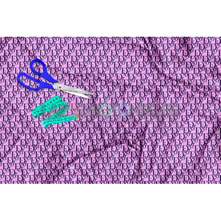 Tela Dior Marino / Lila - 150cm/ancho