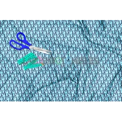 Tela Dior Marino / Azul Bebé - 150cm/ancho