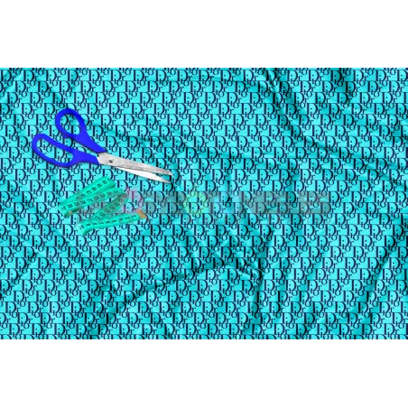 Tela Dior Marino / Agua - 150cm/ancho