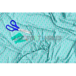 Tela Dior Rosa Bebé / Agua - 150cm/ancho