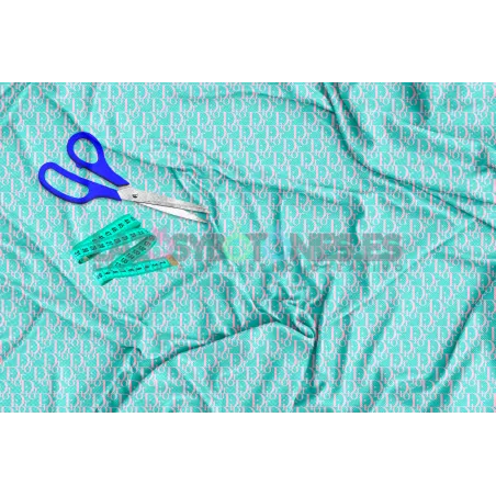 Tela Dior Rosa Bebé / Agua - 150cm/ancho