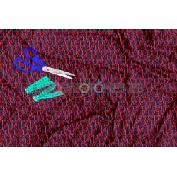 Tela Dior Rojo / Marino - 150cm/ancho