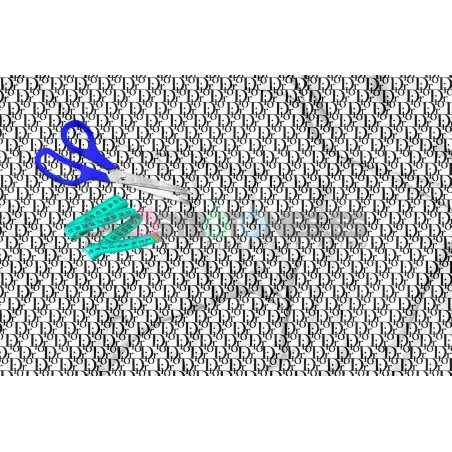 Tela Dior Negro / Blanco - 150cm/ancho