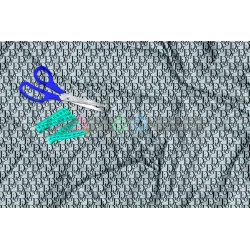 Tela Dior Negro / Gris - 150cm/ancho