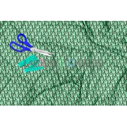 Tela Dior Negro / Verde - 150cm/ancho