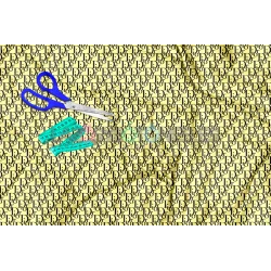 Tela Dior Negro / Amarillo - 150cm/ancho