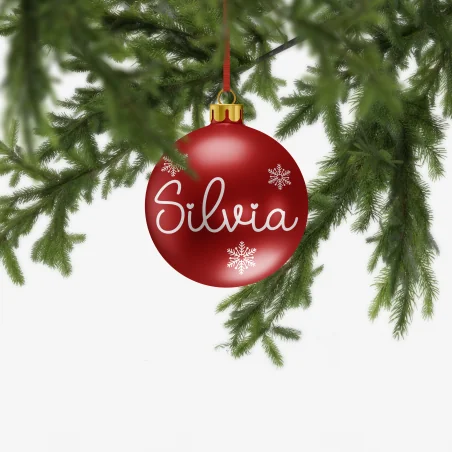 BOLA DE NAVIDAD PERSONALIZADA NOMBRE