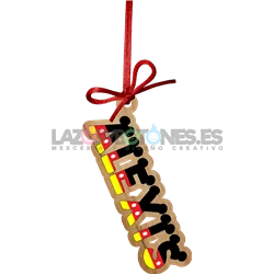 BOLA DE NAVIDAD MADERA - MOD. NOMBRE MICKEY